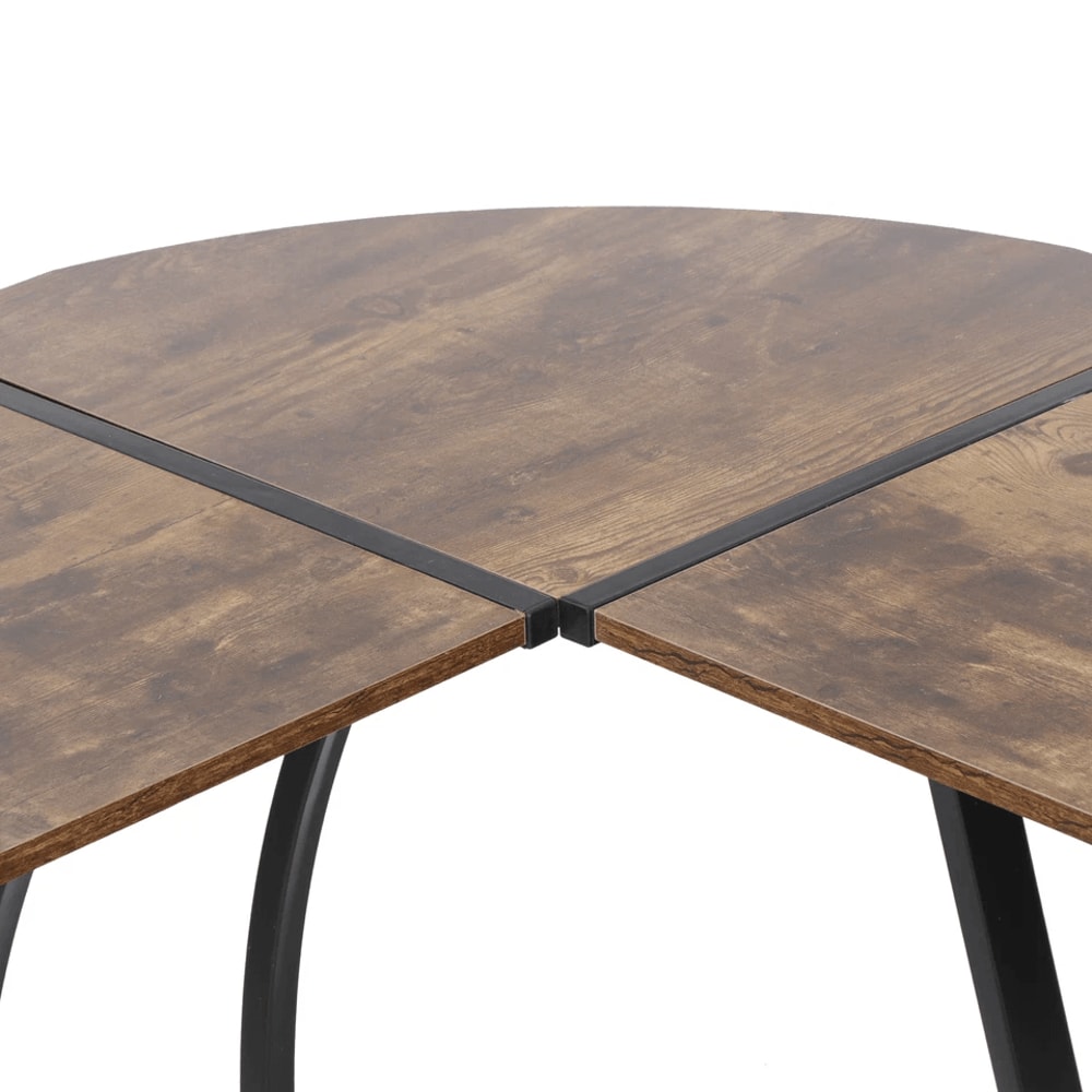 Brown L Shaped Desk Corner Computer Desk PC Laptop Table Spacious Workstation For Home Office 13