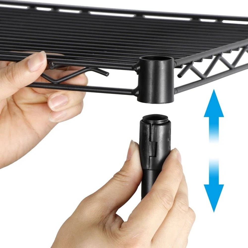 Heavy Duty Steel Shelving Unit Adjustable Shelf Organizer Wire Rack Storage For Garage Kitchen Offi 7