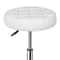 Adjustable Swivel Vanity Stool Chair Round Ottoman For Bedroom Comfortable PU Leather 7