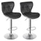 PU Leather Swivel Bar Stools Adjustable Shell Back Counter Height Comfortable HighQuality Steel Foo 6