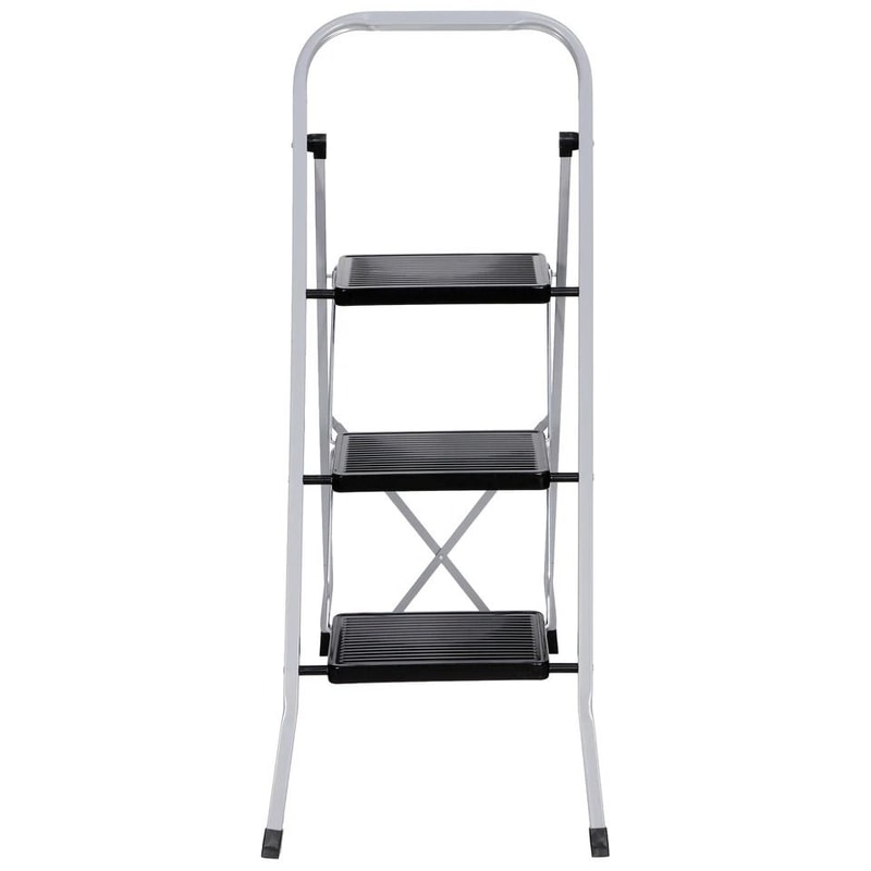 Folding Ladder With NonSlip Steps Safety Tread Heavy Duty SpaceSaving For Kitchen Home Use 1
