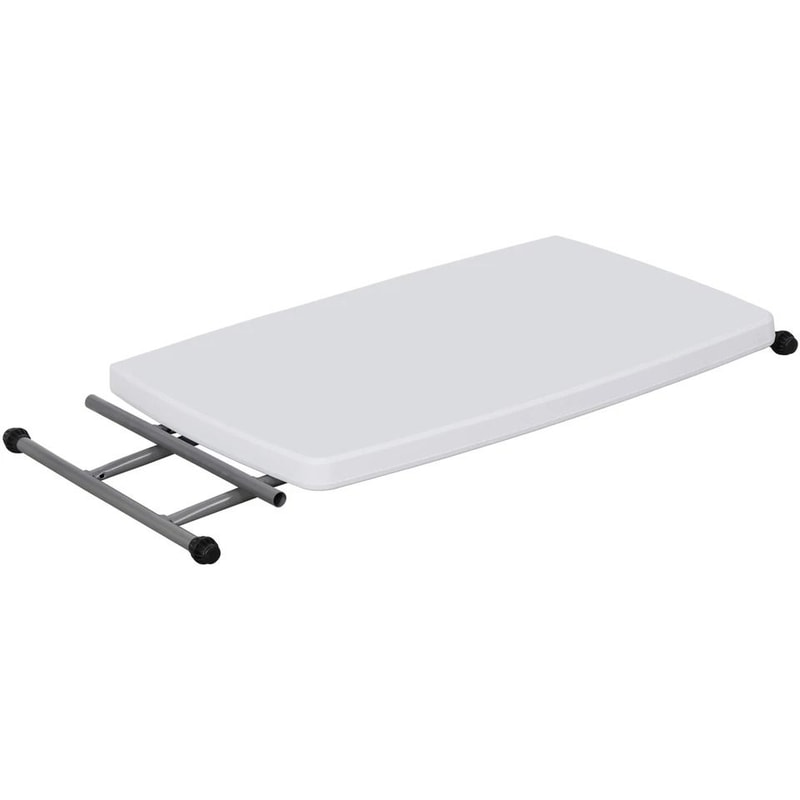 Folding Card Table For Adults Portable Dining And Laptop Desk Resin Top Easy Setup For Parties And 4