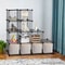 DIY Wire Storage Cubes Organizer MultiFunctional Shelves Wardrobe Bookcase For Home Office 5