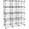 DIY Wire Storage Cubes Organizer MultiFunctional Shelves Wardrobe Bookcase For Home Office 6