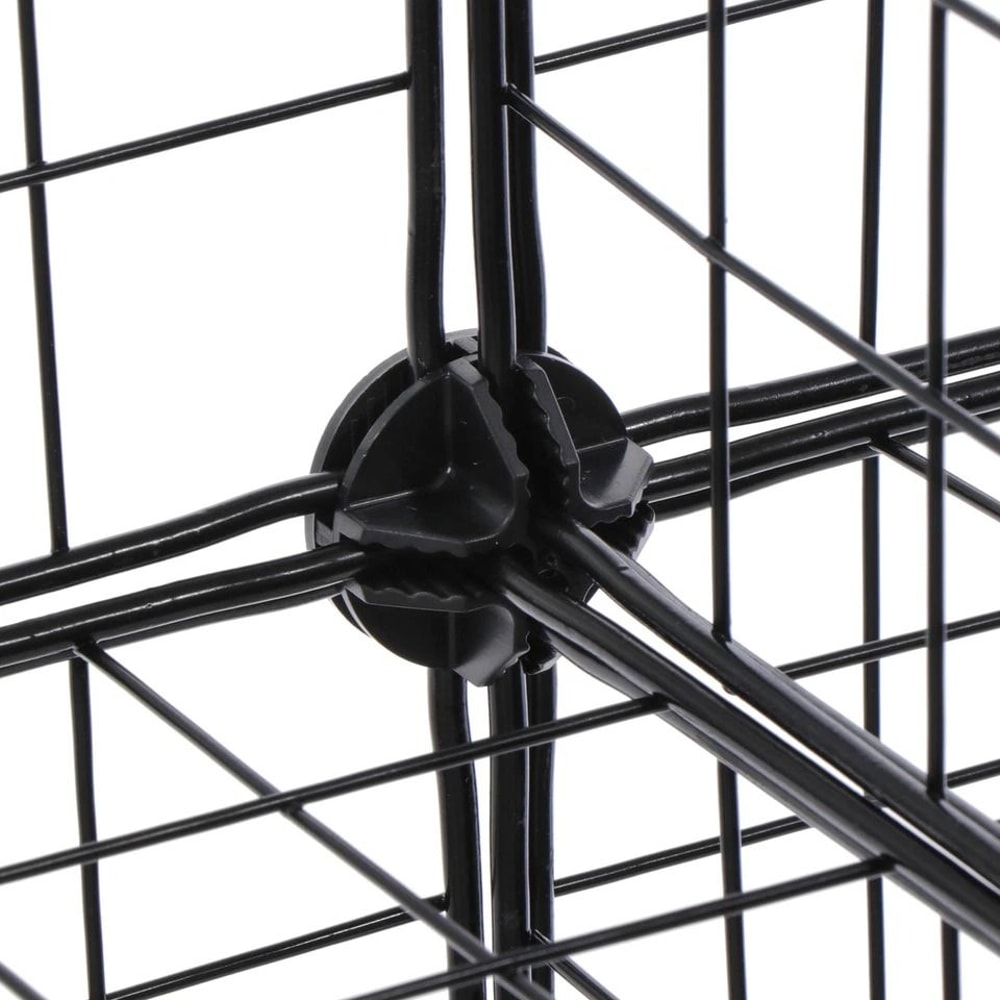 DIY Wire Storage Cubes Organizer MultiFunctional Shelves Wardrobe Bookcase For Home Office 8