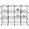 DIY Wire Storage Cubes Organizer MultiFunctional Shelves Wardrobe Bookcase For Home Office 9