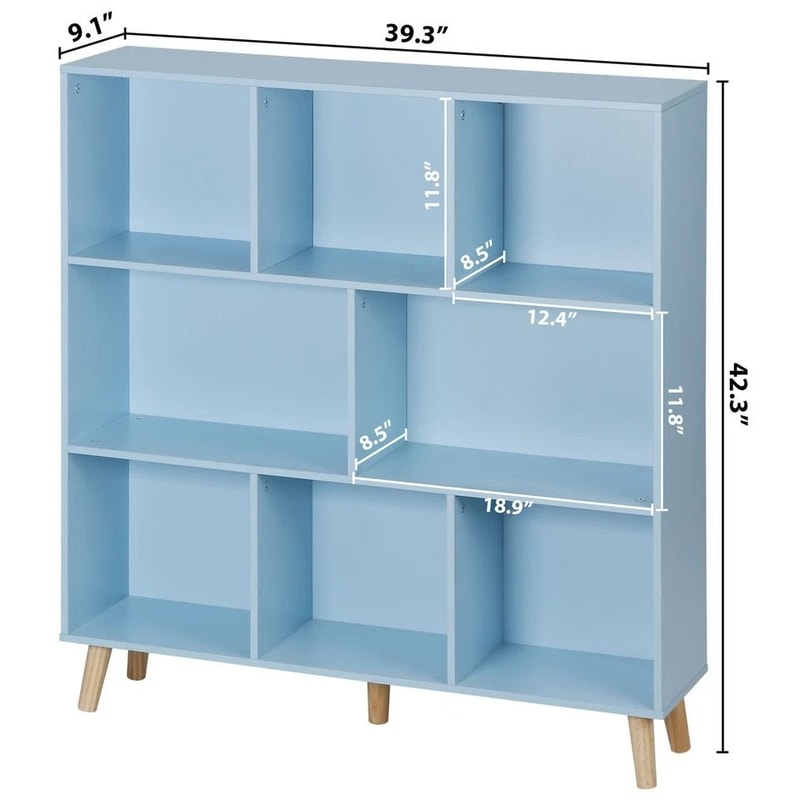 Tiered Open Shelf Bookcase Cubes Storage Shelf Ideal For Home Organizer And Display Modern And Func 1
