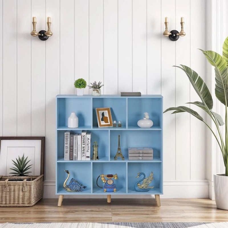 Tiered Open Shelf Bookcase Cubes Storage Shelf Ideal For Home Organizer And Display Modern And Func 4