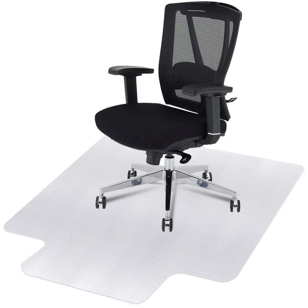 Clear Office Chair Mat Thicken PVC Floor Protector Rectangular Design Durable SlipResistant For Ha 1