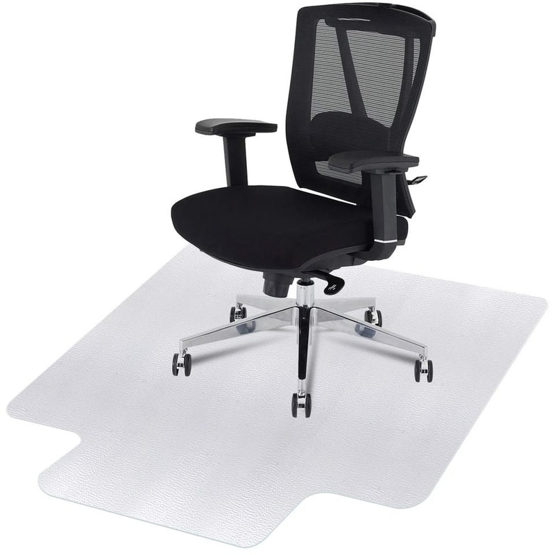 Clear Office Chair Mat Thicken PVC Floor Protector Rectangular Design Durable SlipResistant For Ha 1