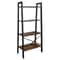 Vintage Ladder Shelf Tier Rustic Storage Stand Leaning Bookcase For Books Plants Bathroom Storage 0