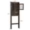 Wood Bathroom Floor Cabinet Over Toilet Space Saver Storage Shelf Rack Brown Adjustable Shelves 7
