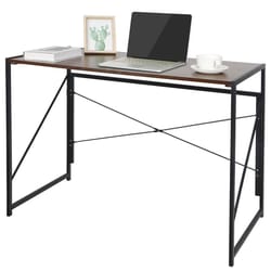 industrial modern foldable computer desk, modern simple writing desk for home office, compact study table