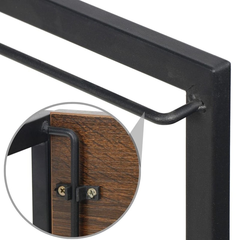 Industrial Modern Foldable Computer Desk Modern Simple Writing Desk For Home Office Compact Study T 7