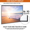 White Portable Projector Screen HD Home Theater Movie Viewing Easy Wall Or Ceiling Mount 9