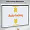 White Portable Projector Screen HD Home Theater Movie Viewing Easy Wall Or Ceiling Mount 4