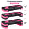 Adjustable Exercise Stepper Fitness Aerobic Step With Pink Risers AntiSlip Platform For Cardio And