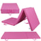 Thick Pink Folding Mat Gymnastics Panel For Gym Workout Foam Fitness Exercise Mat Portable Durable 4