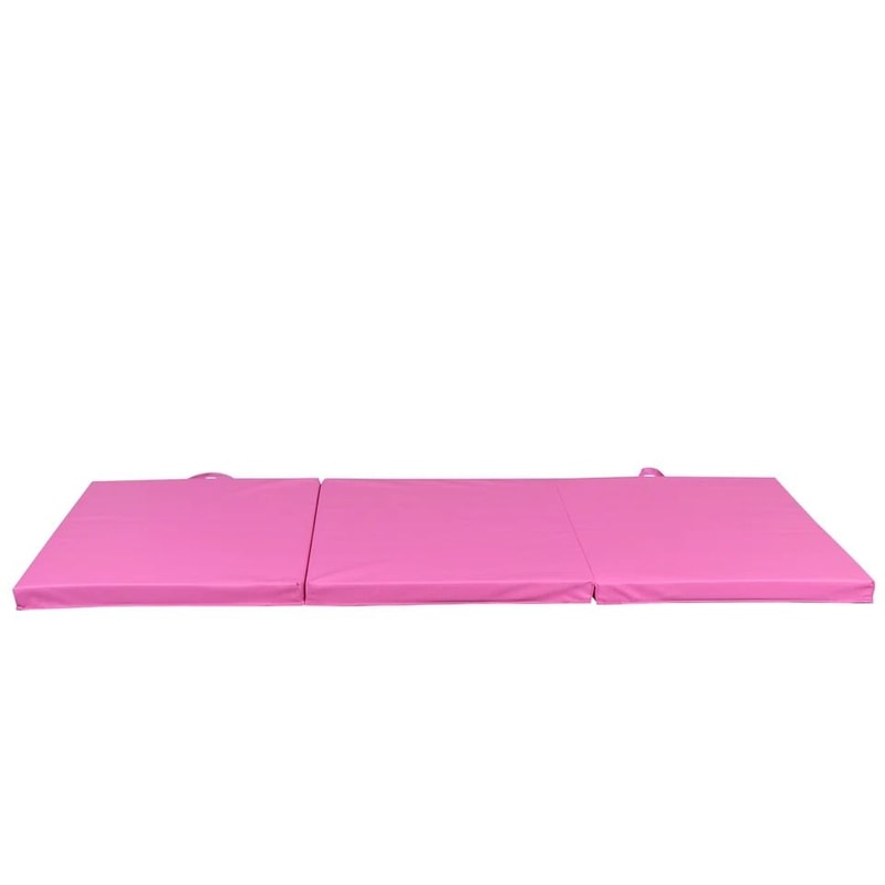 Thick Pink Folding Mat Gymnastics Panel For Gym Workout Foam Fitness Exercise Mat Portable Durable 5