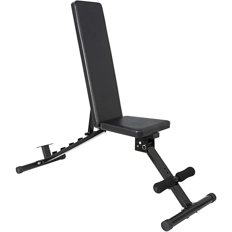 Heavy Duty Adjustable Weight Lifting Bench Six Position Utility Training Bench Foldable Exercise Be