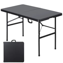 lightweight plastic folding table for picnic, camping, wedding, outdoor parties, easy to carry and store