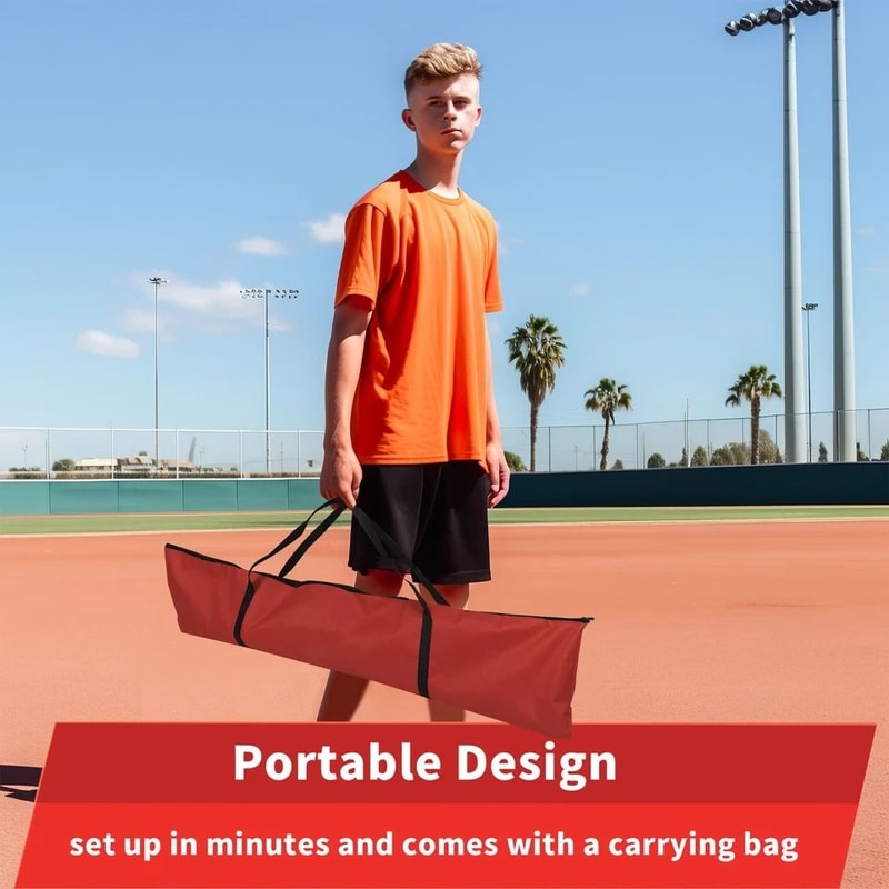 Baseball Softball Practice Net Portable Strike Zone Target Ideal For Solo Or Team Training 2