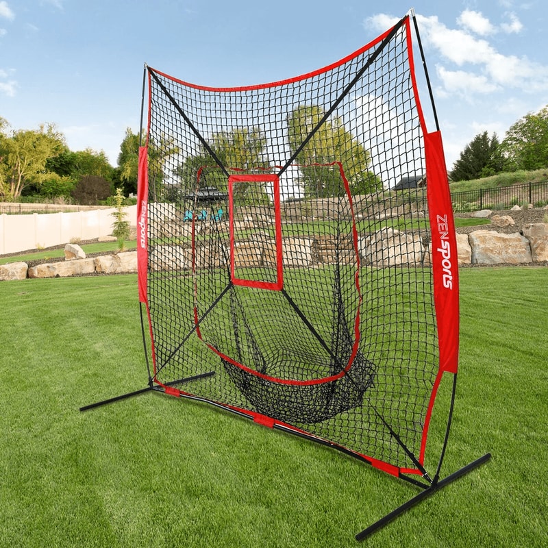 Baseball Softball Practice Net Portable Strike Zone Target Ideal For Solo Or Team Training 6