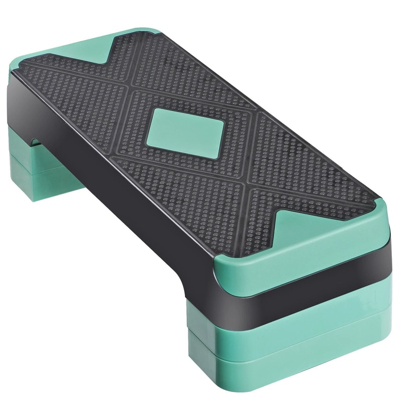 Adjustable Aerobic Stepper Fitness Exercise Board Home Workout Trainer Cardio Step Platform With Ri 0