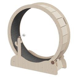 wooden cat treadmill exercise wheel, large cat wheel for indoor use, stable, quiet, and safe for cats