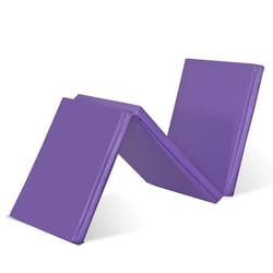 thick foam fitness exercise gymnastics panel, heavy duty folding mat, perfect for yoga, pilates, and gymnastics workouts