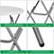 Round Plastic Folding Table Steel Cross Legs Heavy Duty Indoor Outdoor Table For Picnic Camping An 6