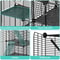 Spacious Cat Cage Enclosure DIY Playpen With Metal Wire Design Detachable Versatile Pet Crate For 1