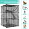 Spacious Cat Cage Enclosure DIY Playpen With Metal Wire Design Detachable Versatile Pet Crate For 2