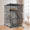 Spacious Cat Cage Enclosure DIY Playpen With Metal Wire Design Detachable Versatile Pet Crate For 4