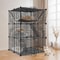 Spacious Cat Cage Enclosure DIY Playpen With Metal Wire Design Detachable Versatile Pet Crate For 4