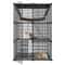 Spacious Cat Cage Enclosure DIY Playpen With Metal Wire Design Detachable Versatile Pet Crate For 5