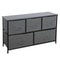 Sturdy Steel Frame Wide Dresser Storage Tower Foldable Cloth Storage Cubes Drawer Storage Solution 5