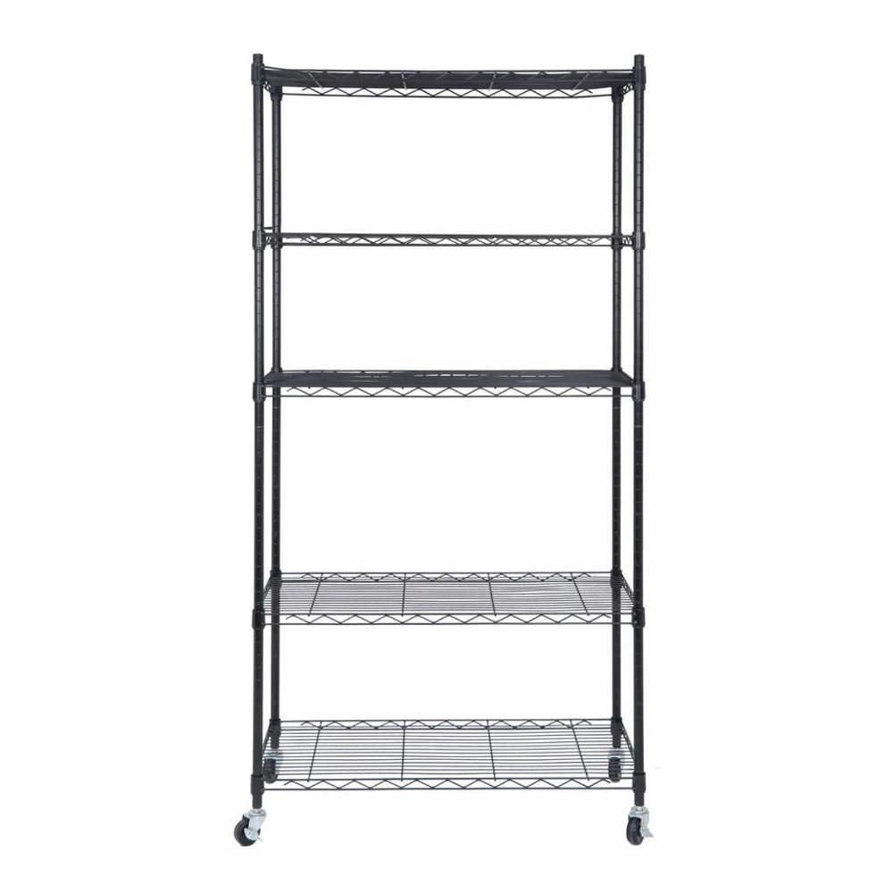 Heavy Duty Tier Shelf Rolling Storage Organizer Rack Adjustable Carts Unit Wheel With Casters 1