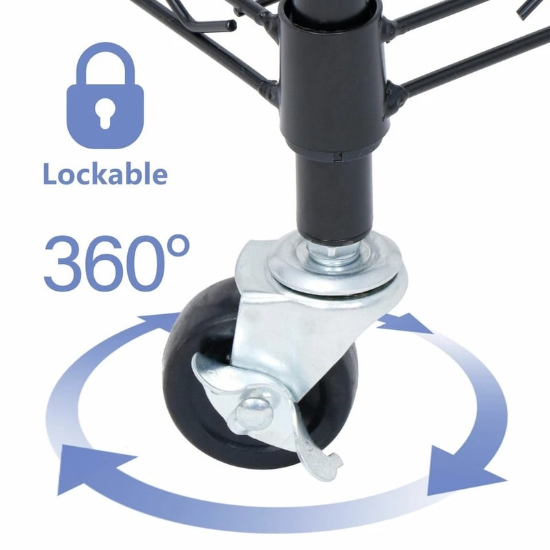 Heavy Duty Tier Shelf Rolling Storage Organizer Rack Adjustable Carts Unit Wheel With Casters 4