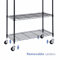 Heavy Duty Tier Shelf Rolling Storage Organizer Rack Adjustable Carts Unit Wheel With Casters 8