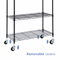 Heavy Duty Tier Shelf Rolling Storage Organizer Rack Adjustable Carts Unit Wheel With Casters 8
