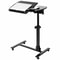 Adjustable Wood Mobile Laptop Table Corner Computer Desk Tray Workstation For Home Or Office Use 0