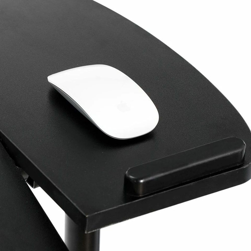 Adjustable Wood Mobile Laptop Table Corner Computer Desk Tray Workstation For Home Or Office Use 9