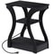 Side Table With USB Ports And Outlets Layer End Table Storage Modern Bedside Table With Charging St 8
