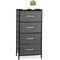 Fabric Chest Of Drawers Freestanding Storage Cabinet Metal Frame Gray Storage Solution For Home Org