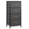 Fabric Chest Of Drawers Freestanding Storage Cabinet Metal Frame Gray Storage Solution For Home Org