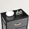 Fabric Chest Of Drawers Freestanding Storage Cabinet Metal Frame Gray Storage Solution For Home Org