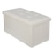 White Storage Bench Folding Storage Ottoman With Leather Cover Seat Practical Storage For Bedroom L 10