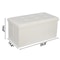 White Storage Bench Folding Storage Ottoman With Leather Cover Seat Practical Storage For Bedroom L 11