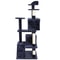 Cat Tree Tower Large Playing House With Scratching Posts Blue Condo Ideal For Rest And Play 4